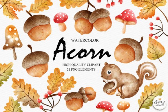 Download Acorn Clipart, Autumn Leaves Clipart - Leaves Collection